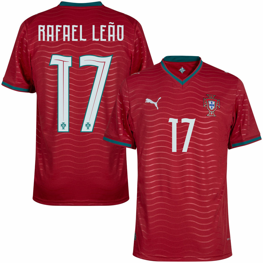 Portugal Home R. Leão 17 Jersey 2026-2027 (Official Printing)