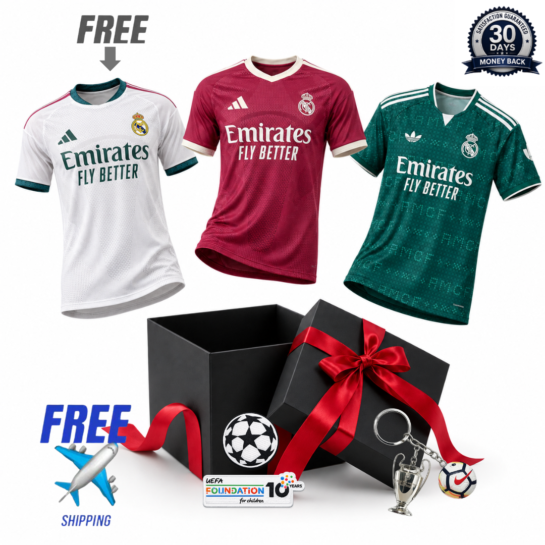 Real Madrid 2026/27 3-Shirt Kit (Player Version)