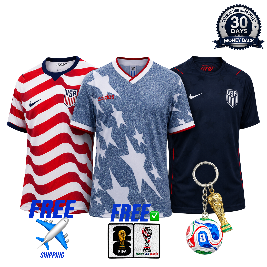 USA United States 2026 World Cup 3-Shirt Kit (Player Version)