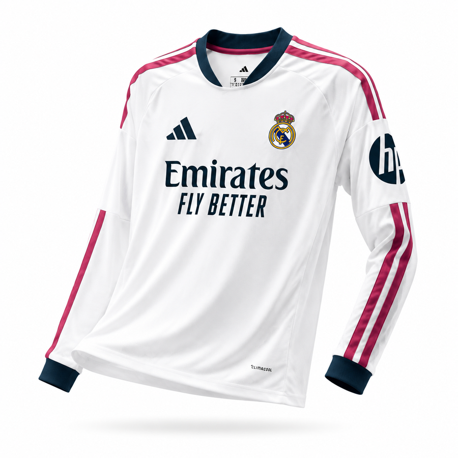 Real Madrid 2026/27 Home Long-Sleeve Jersey (Player Version)