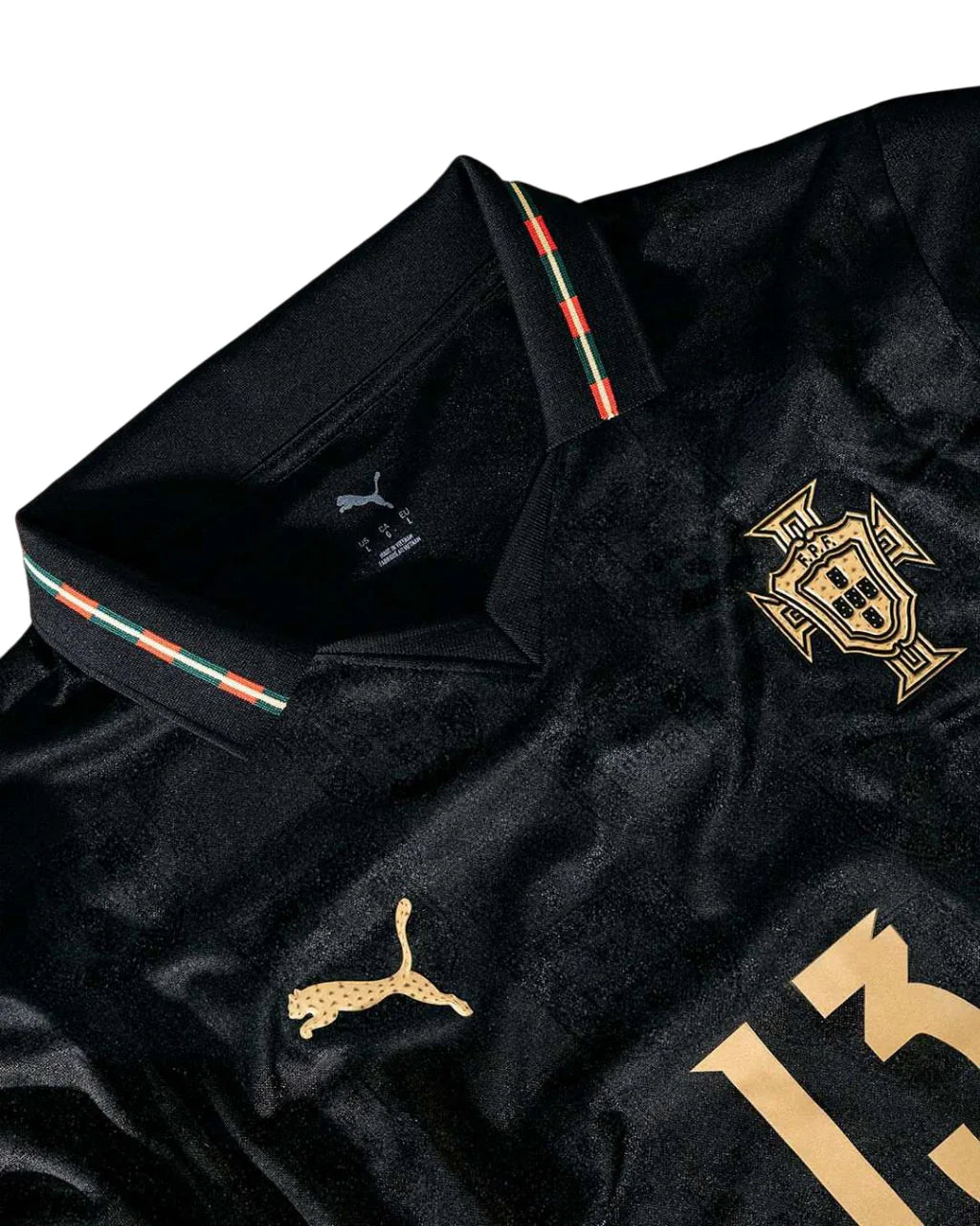 Ronaldo #7 Portugal "Black Panther" Long-Sleeve Jersey (Fan Version)